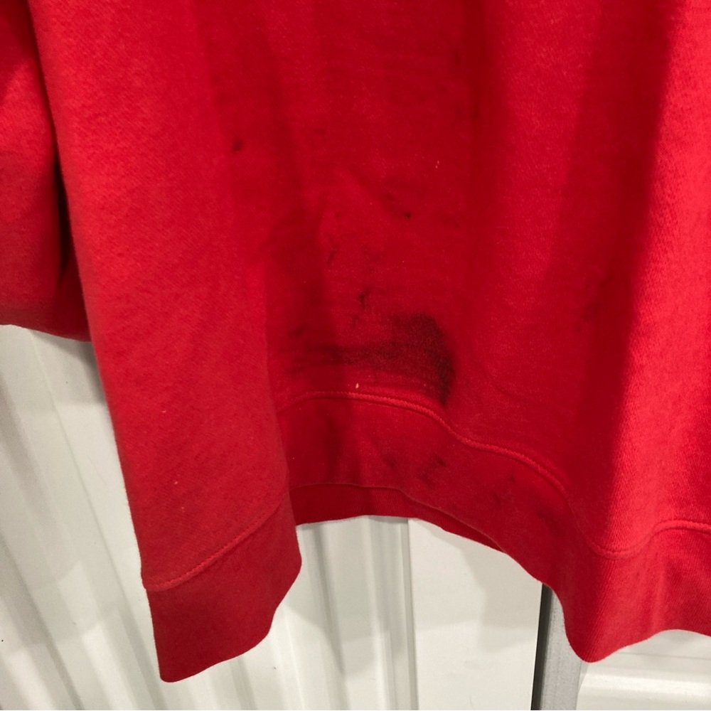 Staple Red Hoodie with Sequin Bird Design - Picture 13 of 14